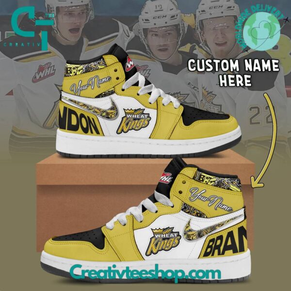 Tubopro Brandon Wheat Kings AJ1 High Sneakers Shoes For Men And Women