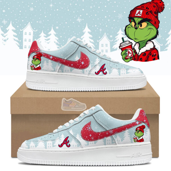 Tubopro Braves Grinchmas Air Low-Top Sneakers Shoes For Men And Women