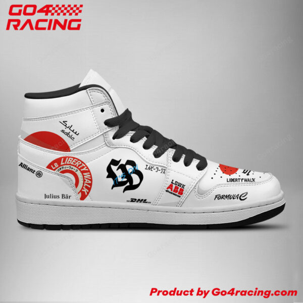 Tubopro Brawn GP Formula AJ1 High Sneakers Shoes For Men And Women - Image 3