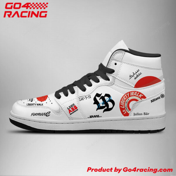 Tubopro Brawn GP Formula AJ1 High Sneakers Shoes For Men And Women - Image 2