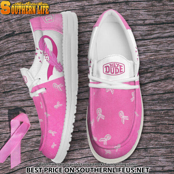 Tubopro Breast Cancer Awareness Personalized Hey Dude Shoes For Men And Women