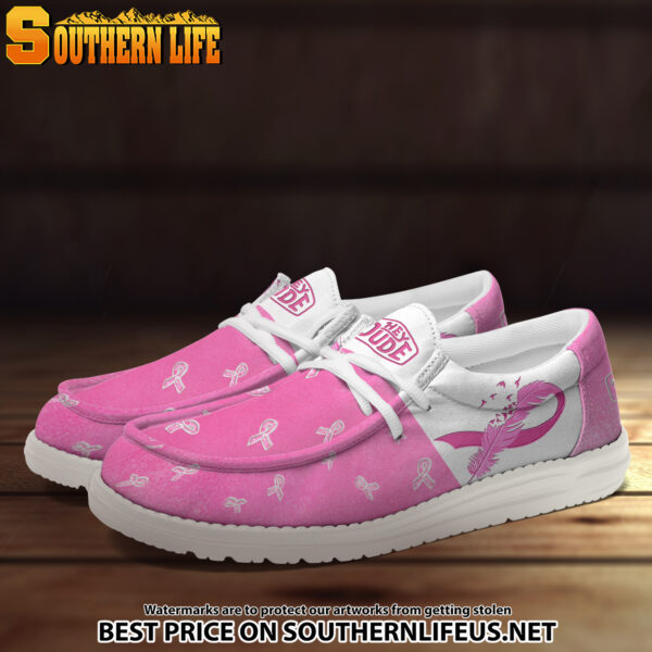 Tubopro Breast Cancer Awareness Personalized Hey Dude Shoes For Men And Women - Image 2