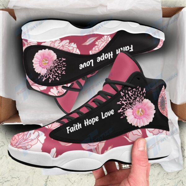 Tubopro Breast Cancer Flower AJ13 Sneakers Shoes For Men And Women