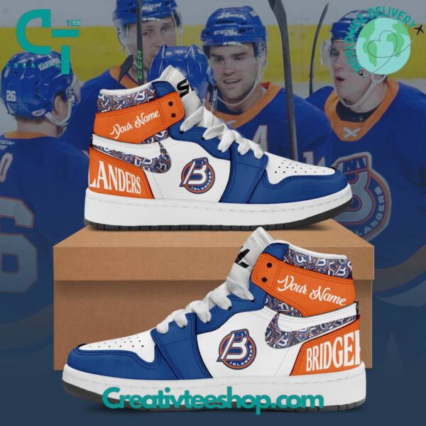 Tubopro Bridgeport Islanders AJ1 High Sneakers Shoes For Men And Women