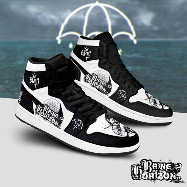 Tubopro Bring Me The Horizon AJ1 High Sneakers Shoes For Men And Women