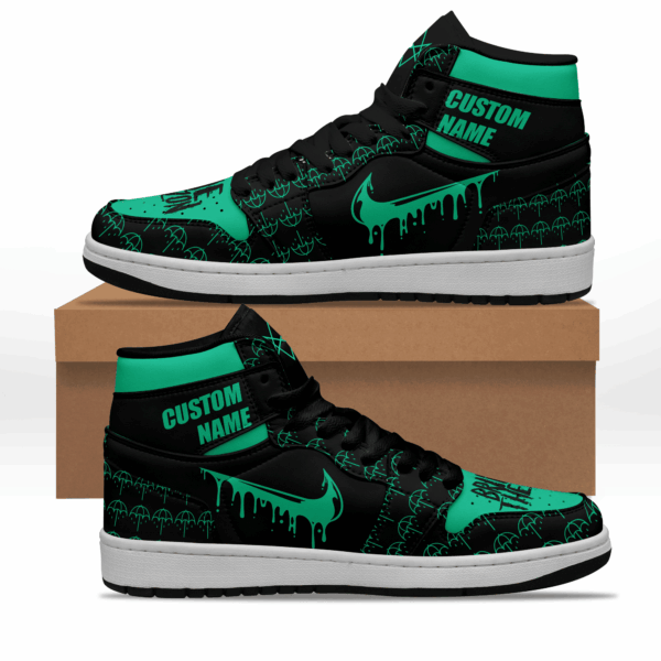 Tubopro Bring Me The Horizon AJ1 High Sneakers Shoes For Men And Women - Image 2