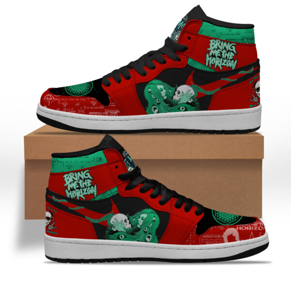 Tubopro Bring Me the Horizon AJ1 High Sneakers Shoes For Men And Women