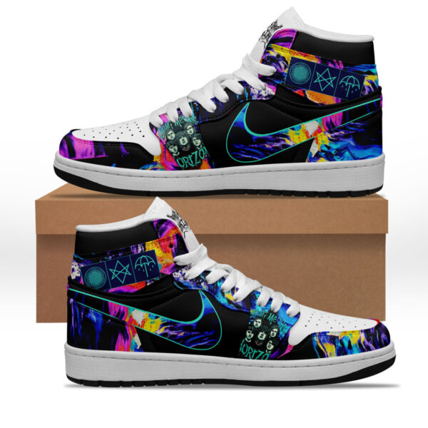 Tubopro Bring Me the Horizon AJ1 High Sneakers Shoes For Men And Women