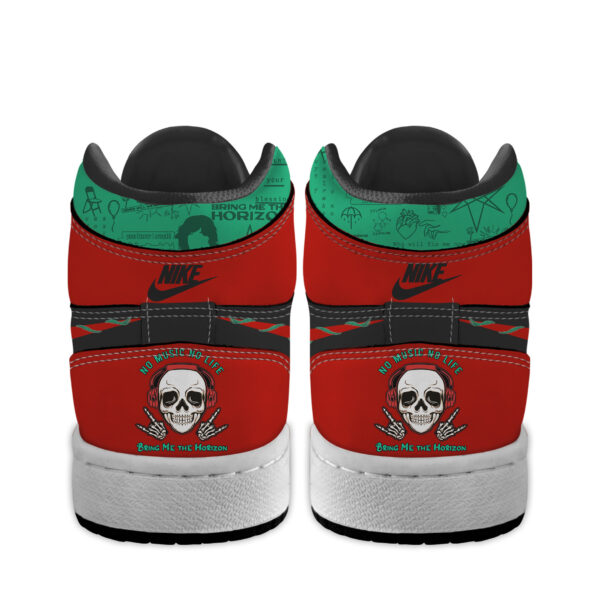Tubopro Bring Me the Horizon AJ1 High Sneakers Shoes For Men And Women - Image 4