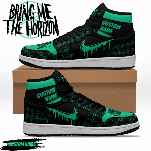 Tubopro Bring Me The Horizon AJ1 High Sneakers Shoes For Men And Women