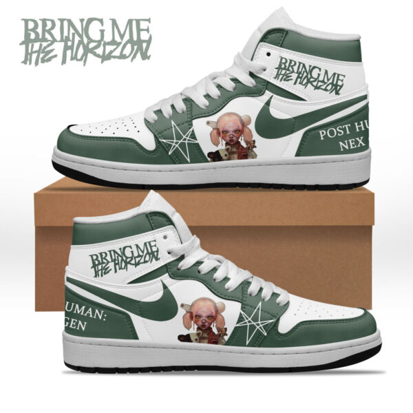 Tubopro Bring Me The Horizon AJ1 High Sneakers Shoes For Men And Women