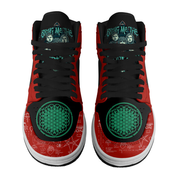 Tubopro Bring Me the Horizon AJ1 High Sneakers Shoes For Men And Women - Image 3