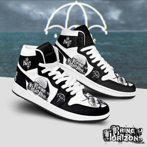 Tubopro Bring Me The Horizon AJ1 High Sneakers Shoes For Men And Women