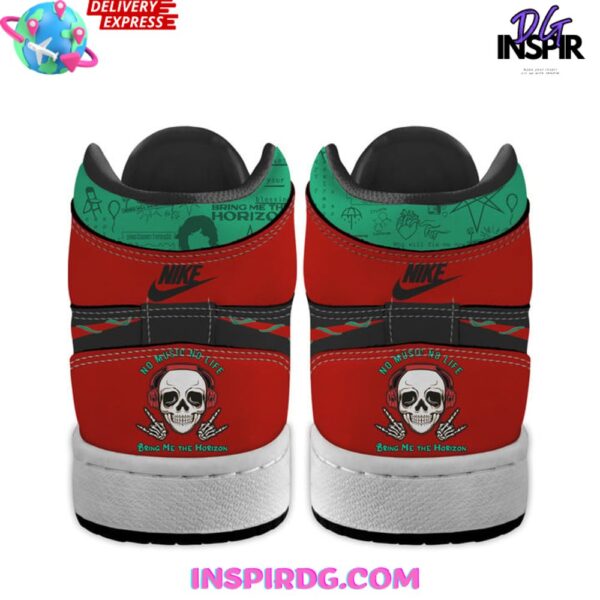 Tubopro Bring Me the Horizon AJ1 High Sneakers Shoes For Men And Women - Image 3