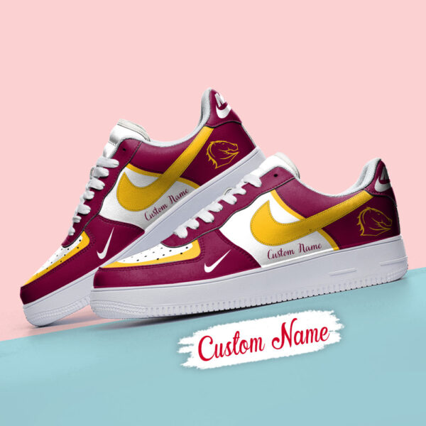 Tubopro Brisbane Broncos Air Low-Top Sneakers Shoes For Men And Women - Image 4