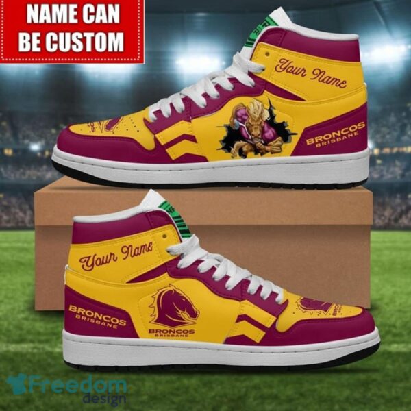Tubopro Brisbane Broncos AJ1 High Sneakers Shoes For Men And Women