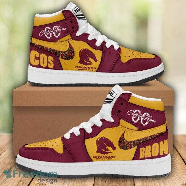 Tubopro Brisbane Broncos AJ1 High Sneakers Shoes For Men And Women