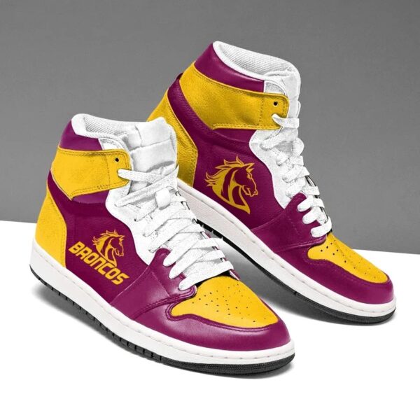 Tubopro Brisbane Broncos NRL AJ1 High Sneakers Shoes For Men And Women