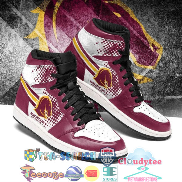 Tubopro Brisbane Broncos NRL AJ1 High Sneakers Shoes For Men And Women