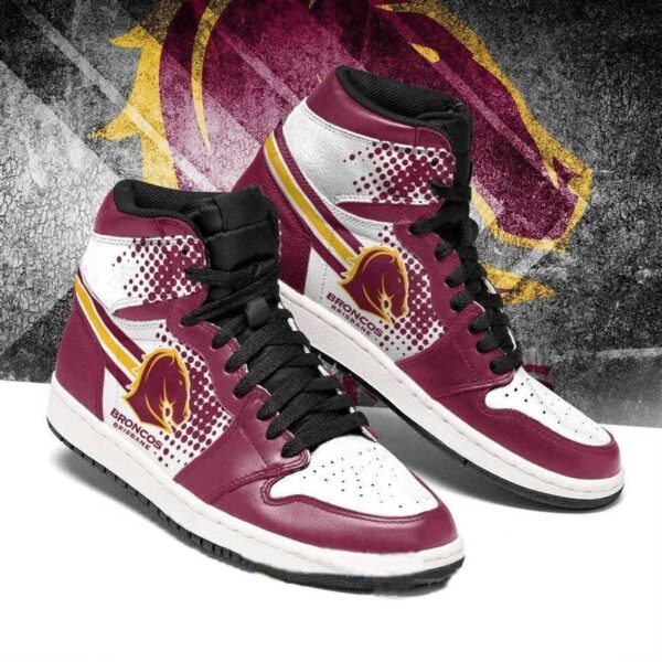 Tubopro Brisbane Broncos NRL AJ1 High Sneakers Shoes For Men And Women