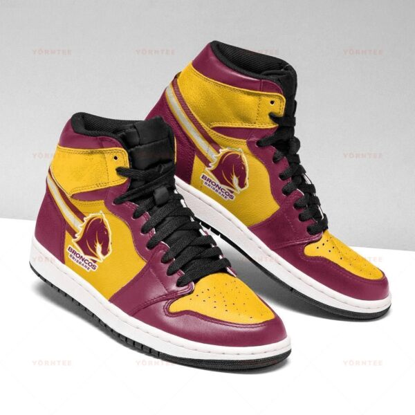 Tubopro Brisbane Broncos NRL AJ1 High Sneakers Shoes For Men And Women