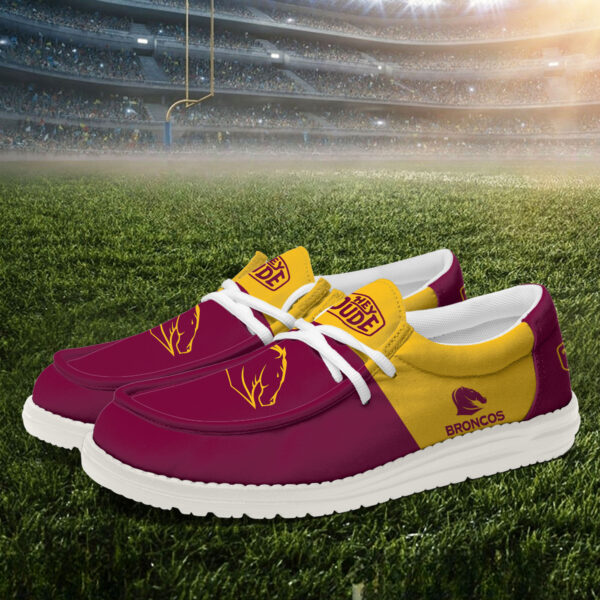 Tubopro Brisbane Broncos Personalized Hey Dude Shoes For Men And Women - Image 2