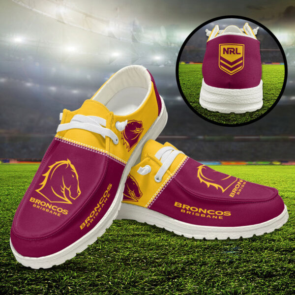 Tubopro Brisbane Broncos Personalized Hey Dude Shoes For Men And Women