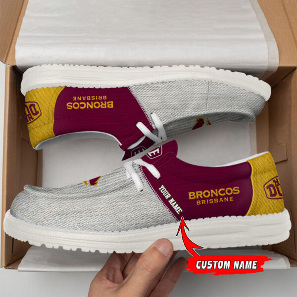 Tubopro Brisbane Broncos Personalized Hey Dude Shoes For Men And Women - Image 2