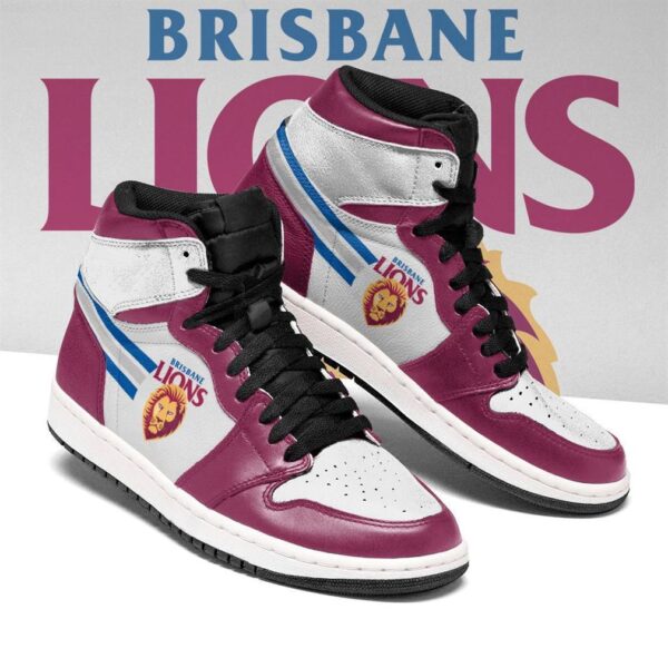Tubopro Brisbane Lions AFL AJ1 High Sneakers Shoes For Men And Women