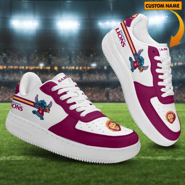 Tubopro Brisbane Lions Air Low-Top Sneakers Shoes For Men And Women - Image 2