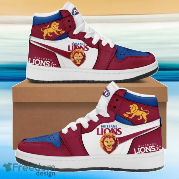 Tubopro Brisbane Lions AJ1 High Sneakers Shoes For Men And Women