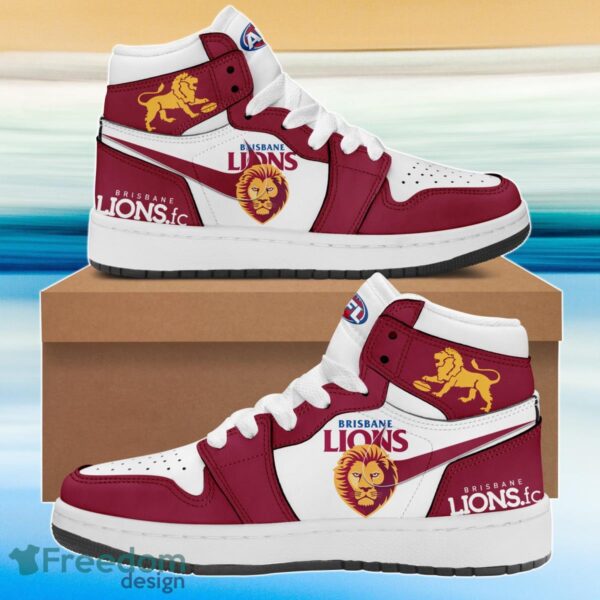 Tubopro Brisbane Lions AJ1 High Sneakers Shoes For Men And Women
