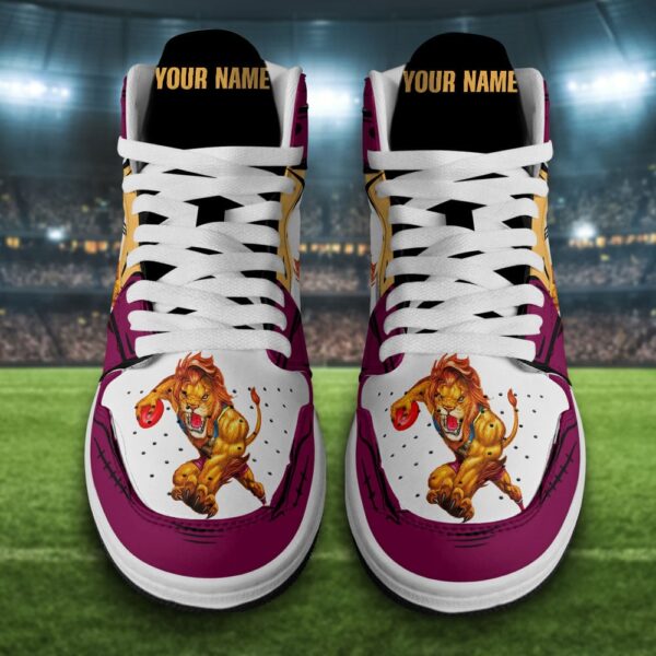 Tubopro Brisbane Lions AJ1 High Sneakers Shoes For Men And Women - Image 2