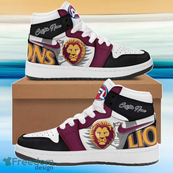 Tubopro Brisbane Lions AJ1 High Sneakers Shoes For Men And Women