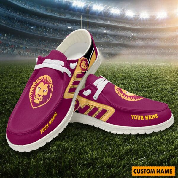 Tubopro Brisbane Lions Personalized Hey Dude Shoes For Men And Women