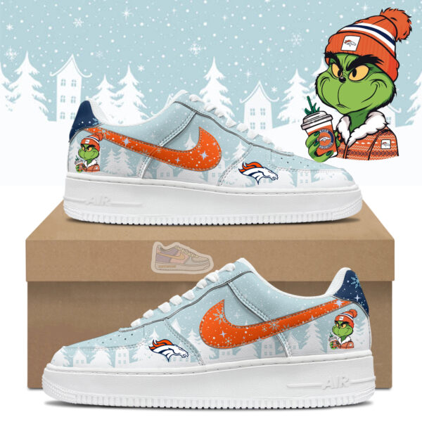 Tubopro Broncos Football Grinchmas Air Low-Top Sneakers Shoes For Men And Women