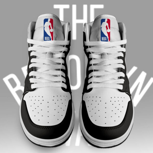 Tubopro Brooklyn Nets AJ1 High Sneakers Shoes For Men And Women - Image 2