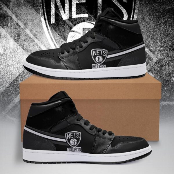 Tubopro Brooklyn Nets NBA AJ1 High Sneakers Shoes For Men And Women