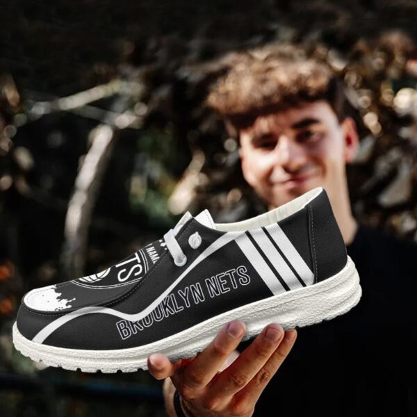 Tubopro Brooklyn Netss Hey Dude Shoes For Men And Women - Image 3