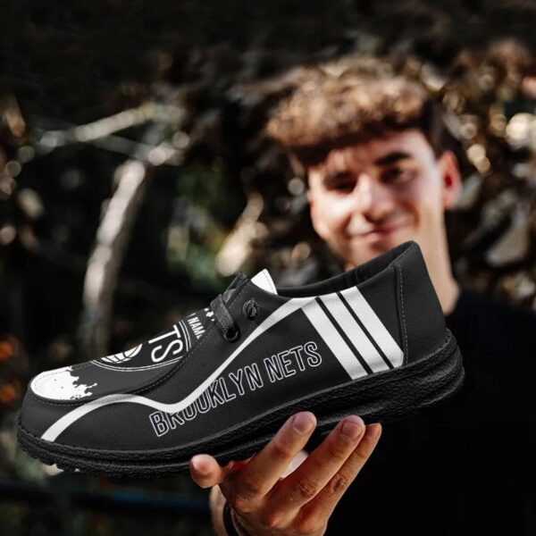 Tubopro Brooklyn Netss Hey Dude Shoes For Men And Women - Image 4