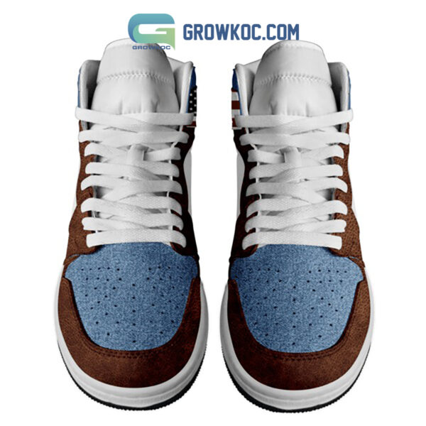 Tubopro Bruce Springsteen AJ1 High Sneakers Shoes For Men And Women - Image 2