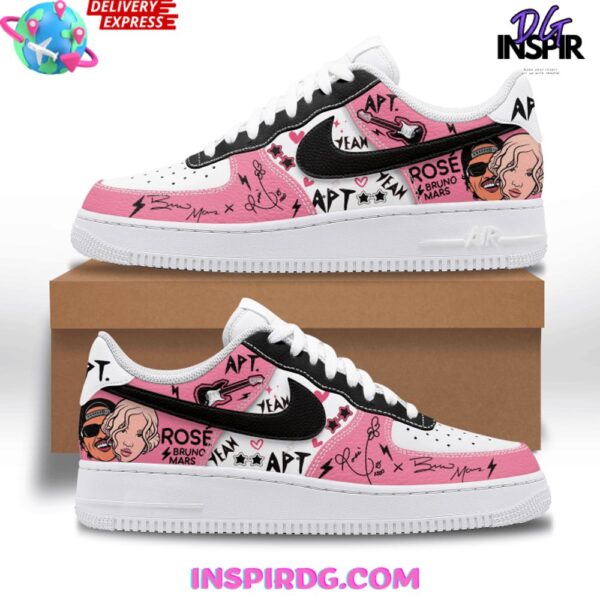 Tubopro Bruno Mars x Rosé Air Low-Top Sneakers Shoes For Men And Women - Image 2