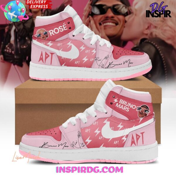Tubopro Bruno Mars x Rose APT AJ1 High Sneakers Shoes For Men And Women
