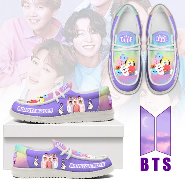 Tubopro BTS Personalized Hey Dude Shoes For Men And Women