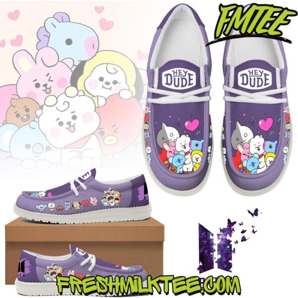 Tubopro BTS Personalized Hey Dude Shoes For Men And Women