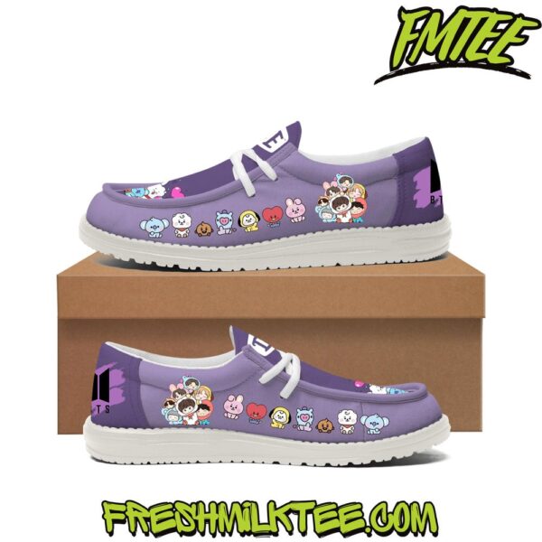 Tubopro BTS Personalized Hey Dude Shoes For Men And Women - Image 3