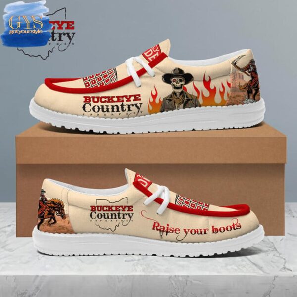 Tubopro Buckeye Country Superfest Personalized Hey Dude Shoes For Men And Women - Image 2