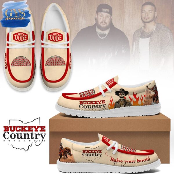 Tubopro Buckeye Country Superfest Personalized Hey Dude Shoes For Men And Women