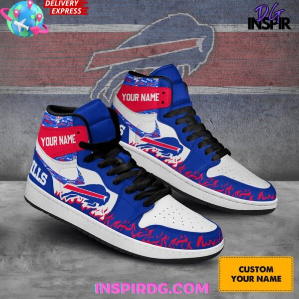 Tubopro Buffalo Bills AJ1 High Sneakers Shoes For Men And Women - Image 2