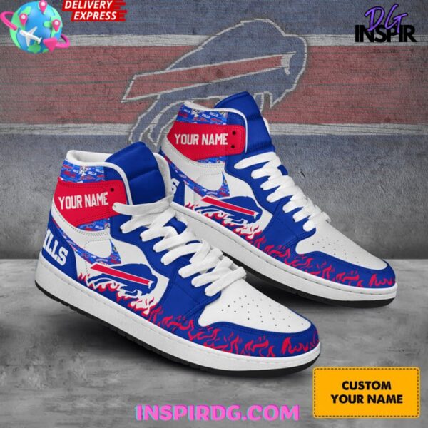 Tubopro Buffalo Bills AJ1 High Sneakers Shoes For Men And Women - Image 3